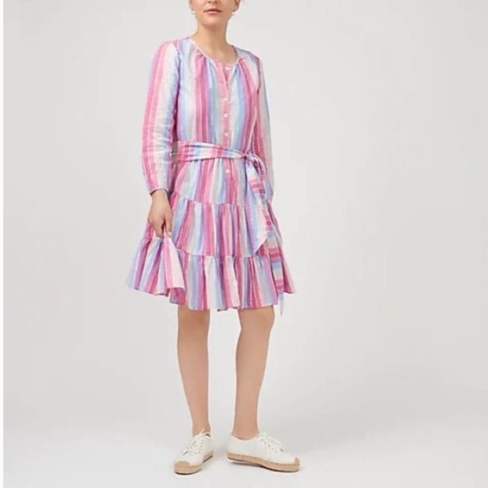 NWT J. Crew Popover Stripe Dress